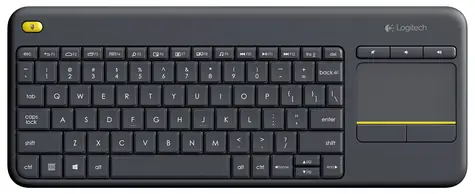 Logitech Wireless K400 Plus / Bezdrátová klávesnice / Touchpad / USB / Pan Nordic
