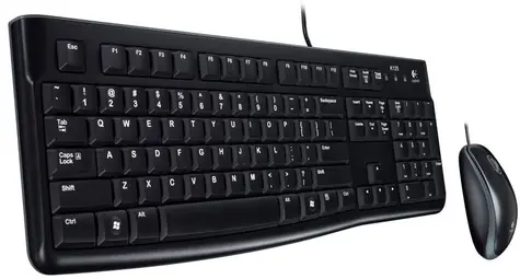 Logitech combo MK120 Severská verze / Klávesnice / Myš / USB / Černá / Pan Nordic