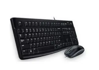 Logitech combo MK120 US INT verze / Klávesnice / Myš / USB / Černá / US/Int
