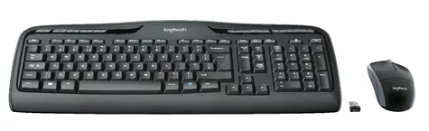 Logitech Wireless Desktop MK330 - DE / Klávesnice / Myš / USB / Černá / DE verze