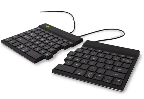 R-Go Tools Split Keyboard US (v2) černá / Rozkládací kompaktní klávesnice / US