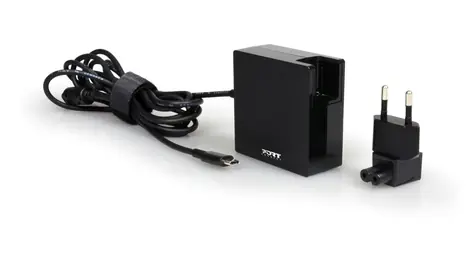 PORT CONNECT EU + UK napájecí adaptér k notebooku 65W / 5-20V / 3-3.2A / USB-C konektor