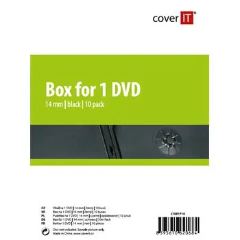 COVER IT 1 DVD 14mm černý 10ks