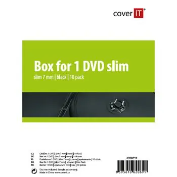 COVER IT 1 DVD 7mm slim černý 10ks
