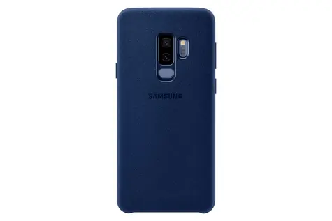 Samsung Alcantara kožený zadní kryt pro Samsung Galaxy S9 Plus modrá
