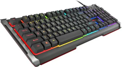 Natec Genesis Rhod 400 RGB US černá / Herní klávesnice / podsvícená / USB