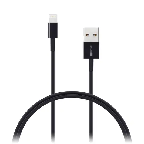 CONNECT IT Wirez Apple Lightning - USB kabel (M) - (M) 0.5m černá 