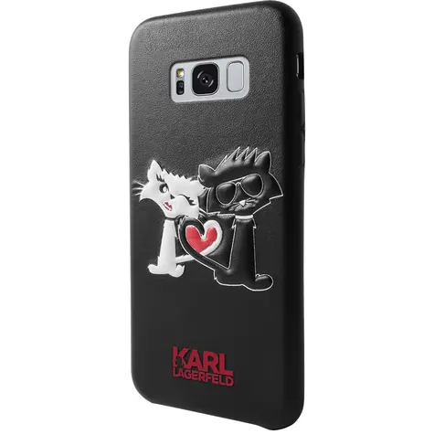 Karl Lagerfeld Karl and Choupette in Love Hard Case pro Samsung G955 Galaxy S8 Plus černá