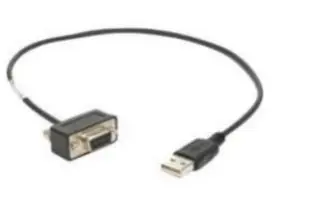 Zebra kabel pro montáž do kiosku / D-Sub DE-9 F / USB-A / rovný / 45cm / černá