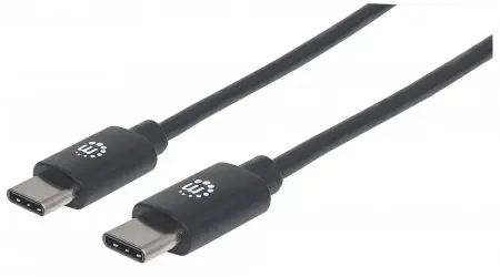 Manhattan kabel Hi-Speed USB-C samec > USB-C samec 0.5m / černá