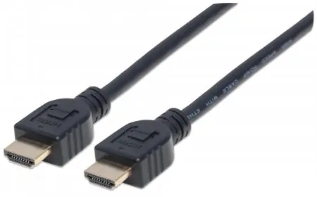 Manhattan kabel do zdi HDMI-HDMI 1m / Ethernet / stíněný / černý 
