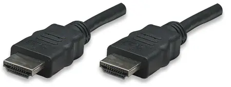 Manhattan kabel pro monitory HDMI-HDMI 5m / černý / stíněný
