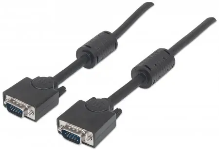 Manhattan Monitor Cable SVGA HD15 M-HD15 M 3m s feritovými jádry / černý 