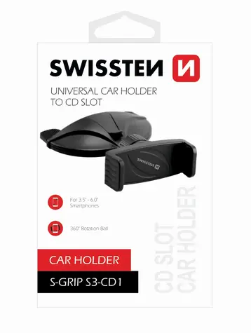SWISSTEN S-GRIP S3-CD1 / držák do slotu CD přehrávače v autě