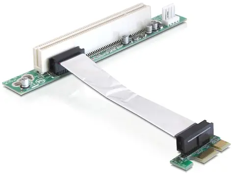 DeLock Riser card PCI Express x1 > PCI 32Bit 5 V / kabel 9cm