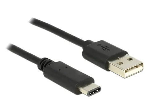 DeLock kabel USB 2.0 Typ-A samec > USB Type-C 2.0 samec 0.5 m 