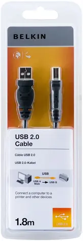 Belkin Standard USB 2.0 kabel A-B 1.8 m