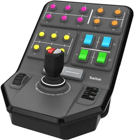 Logitech G Saitek Farm Simulator Vehicle Side Panel / ovládací panel s pákou pro hry ETS TS FSX XPlane a Elite Dangerous