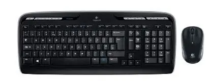 Logitech Wireless Desktop MK330 - US / Klávesnice / Myš / USB / Černá / US verze