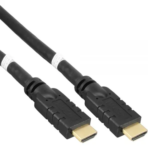 PremiumCord HDMI High Speed + Ethernet 4K@60Hz kabel se zesilovačem 7m / 3x stínění / zlacené konektory