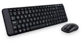 Logitech Wireless Desktop MK220 HU / bezdrátová klávesnice + myš / USB / Černá / HU