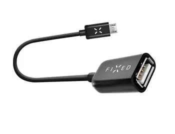 FIXED USB Type-C OTG adaptér pro mobilní telefony a tablety černá / USB 2.0