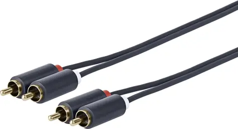VivoLink 2 x RCA - 2 x RCA M-M 10m / vysoce flexibilní / 24AWG / dvojité stínění / zlacené konektory