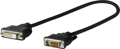 VivoLink Pro DVI - D kabel 24+1 M - F 0.2m / 2560x1600 / trojité stínění