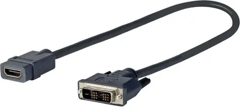 VivoLink Pro DVI - HDMI M - F 0.2m / 2560x1600 / trojité stínění