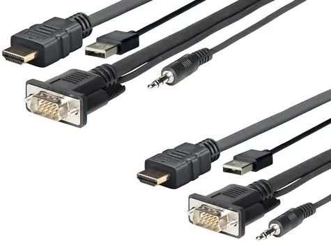 VivoLink Pro HDMI + USB + VGA + Audio kabel M - M 3m / HDMI: 4K 2K@60Hz / 1920x1200@60Hz