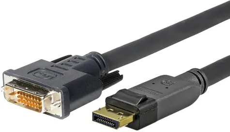 VivoLink Pro Displayport-DVI kabel 24+1 1m / 1920x1080P@60Hz 