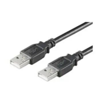 MicroConnect kabel USB2.0 A (M) - USB2.0 A (M) / 1m / černá