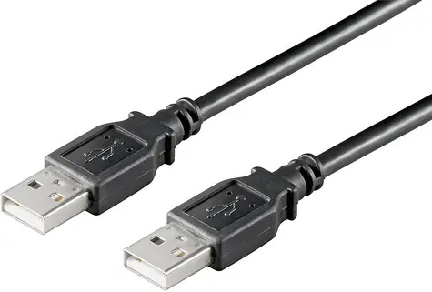 MicroConnect kabel USB2.0 A (M) - USB2.0 A (M) / 2m / černá
