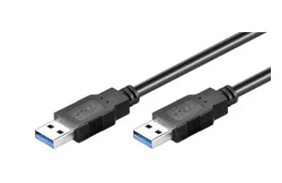 MicroConnect kabel USB3.0 A (M) - USB3.0 A (M) / 2m / černá