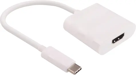 MicroConnect adaptér USB3.1 C (M) - HDMI (F) / 15cm / bílá
