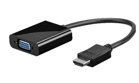 MicroConnect Adaptér HDMI 1.4 - VGA M-F / 1920x1080p@60MHz / audio / 0.3m / černá