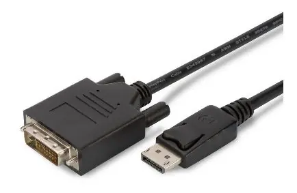 MicroConnect DisplayPort 1.2 - DVI-D Kabel M-M  / 3m / 6mm / Dual-Link / 1920 x 1080 / černá
