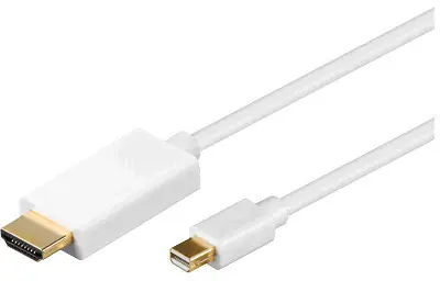 MicroConnect Mini DP 1.2 - HDMI Kabel M-M / 3m / 1920x1080 / bílá
