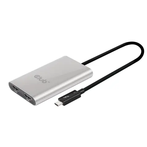 Club3D CSV-1574 dokovací stanice / Thunderbolt 3 na Dual HDMI 2.0