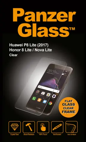 PanzerGlass Tvrzené sklo pro Huawei P8 & P9 Lite 2017 & Honor 8 Lite &  Nova Lite čirá
