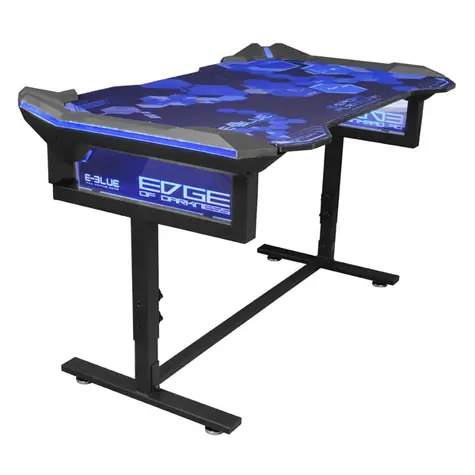 E-BLUE EGT004 / Herní stůl / 135 x 78.5 x 69.5 cm / podsvícený