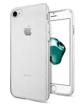Spigen Liquid Crystal Glitter zadní kryt pro Apple iPhone 7 & 8 průhledný s třpytkami