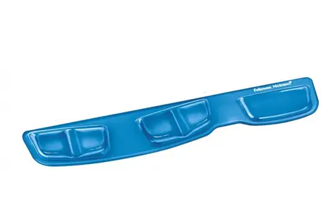 Fellowes Health-V CRYSTAL Microban modrá / Opěrka zápěstí ke klávesnici gelová 