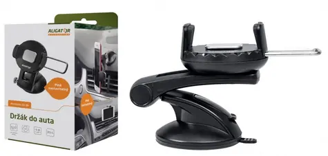 Aligator HA03 2v1 Univerzální držák s automatickým uchycením / Šířka telefonu: 4.8 - 8cm