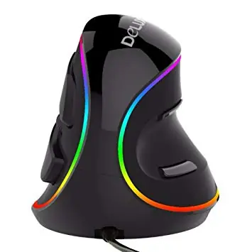 DELUX M618 Plus RGB optická myš / vertikální / 4000DPI / USB