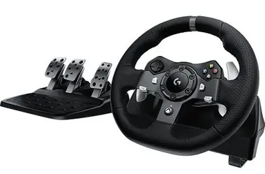 Rozbaleno - Logitech G920 Driving Force Racing Wheel / závodní volant / PC / Xbox / + pedály / černý / rozbaleno