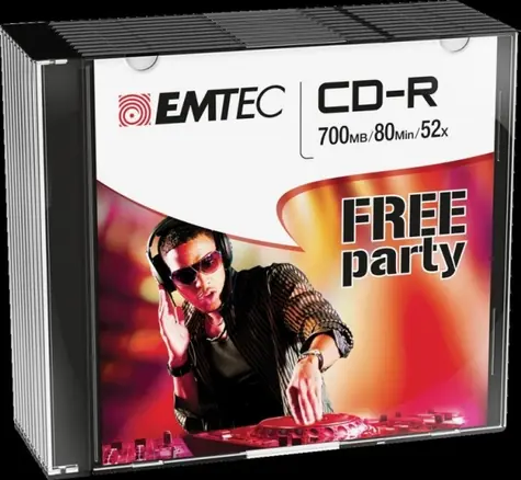 EMTEC CD-R Classic / 700MB / 52x / Slim case 10 ks