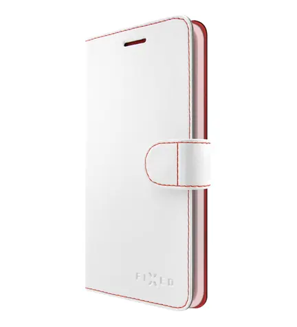 FIXED FIT Pouzdro typu kniha pro Apple iPhone XS Max bílá