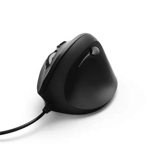Hama EMC-500 černá / Vertikální ergonomická myš / 1800DPI / 6 tlačítek / USB
