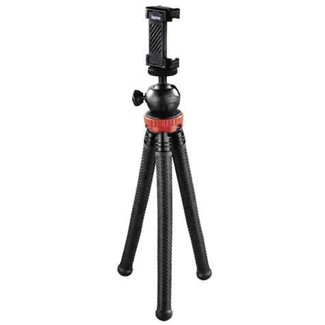 Hama FlexPro 3v1 27cm červená / stativ pro fotoaparáty & GoPro kamery a smartphone